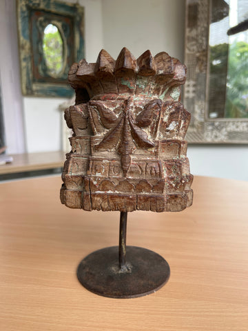 Carved Wood countertop accent