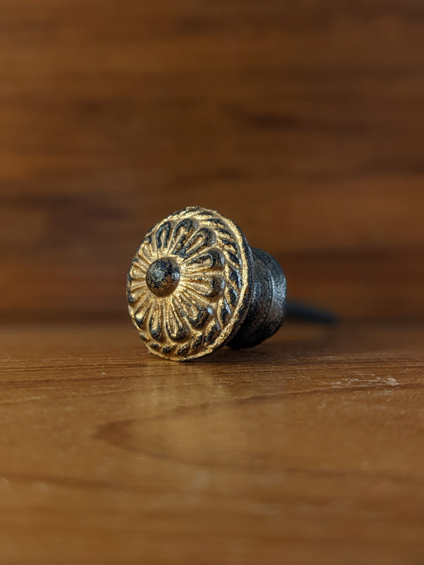 Gold Carved Knob