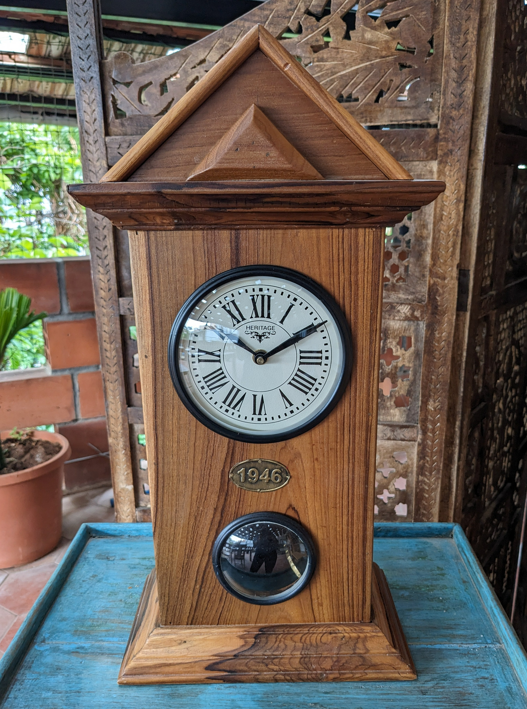 Wooden Table Clock