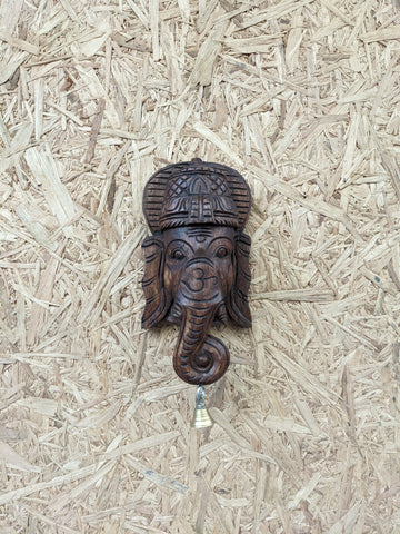 Carved Wooden Ganesha Wall Decor