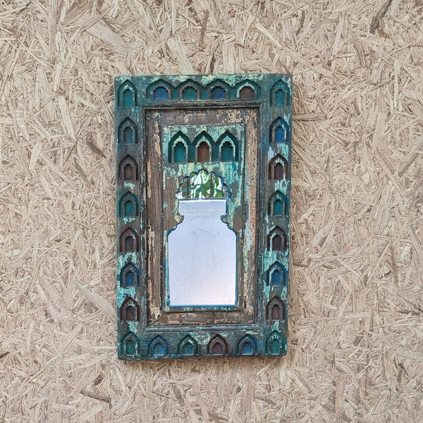 Green-Blue Jharokha Mirror