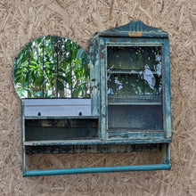 Load image into Gallery viewer, Turquoise Blue Vintage Dresser with Mirror
