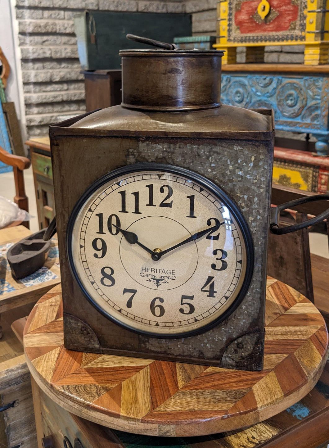 Square Tin Clock