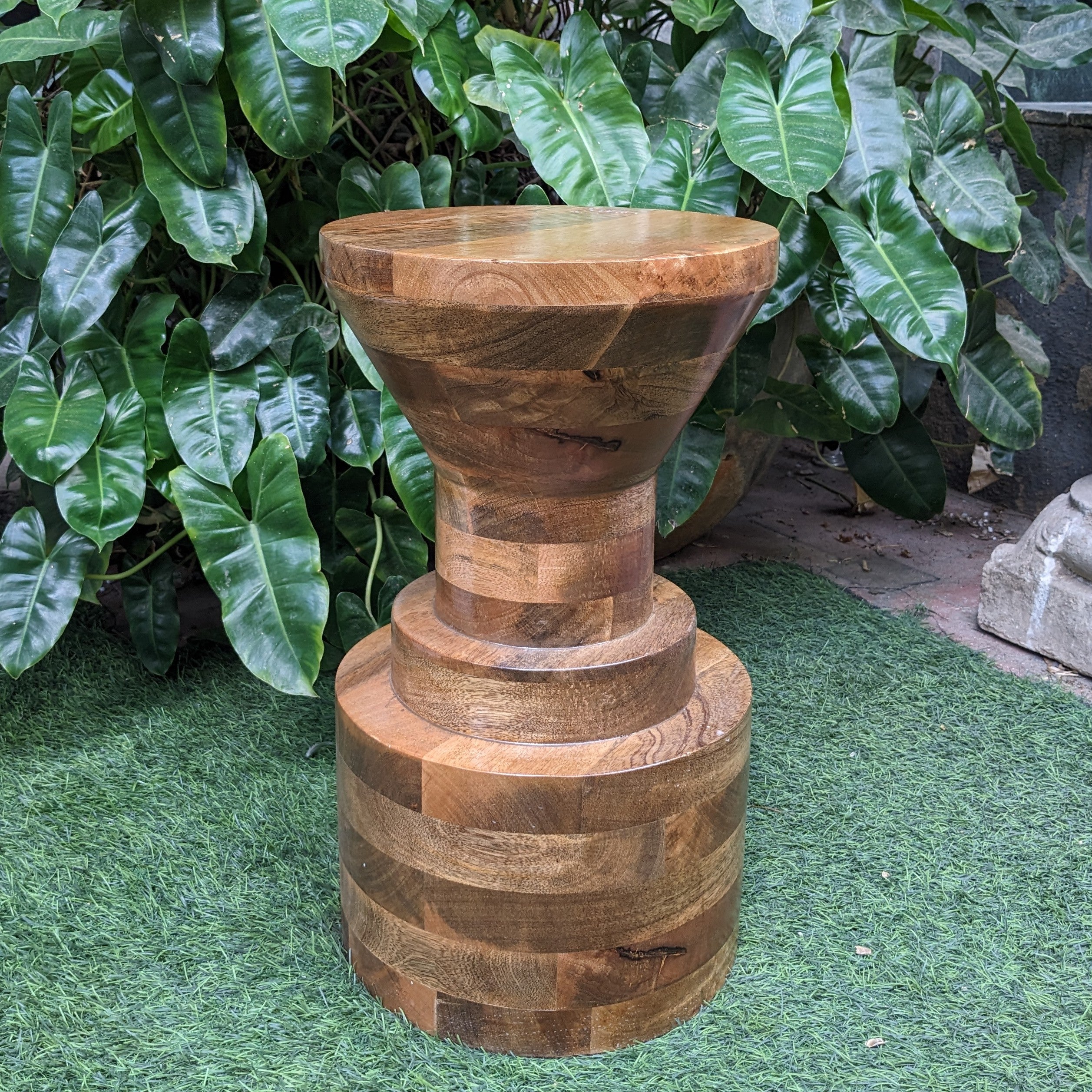 Round Wooden Stool/Side Table