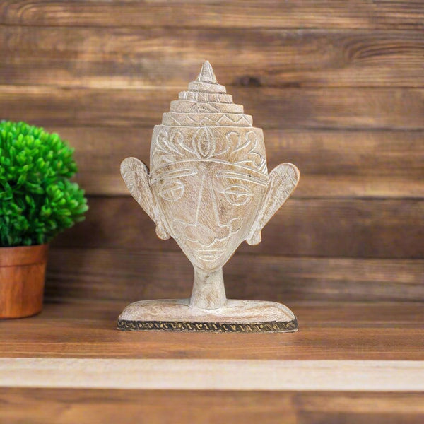 Carved Wooden Bust