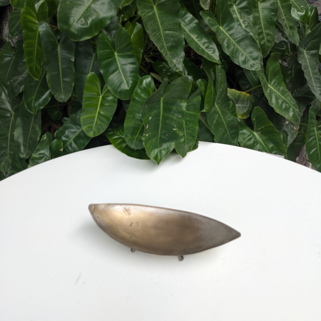 Boat shaped Brass Plate with Stand