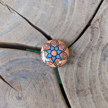 Orange Ceramic Knob