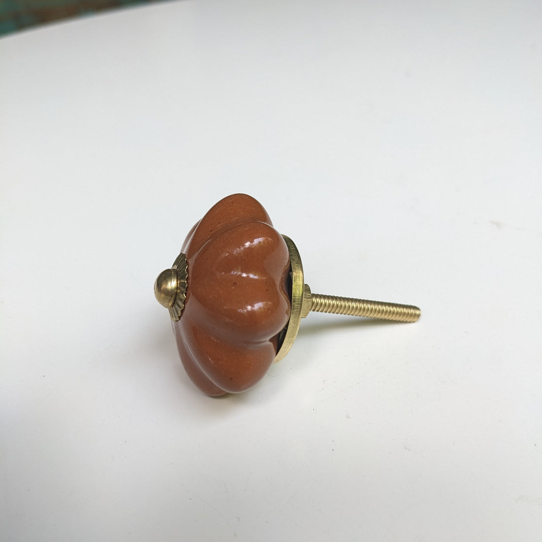 Caramel Brown Ceramic Knob