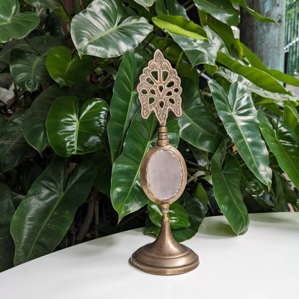 Brass Surma Dani with Mirror