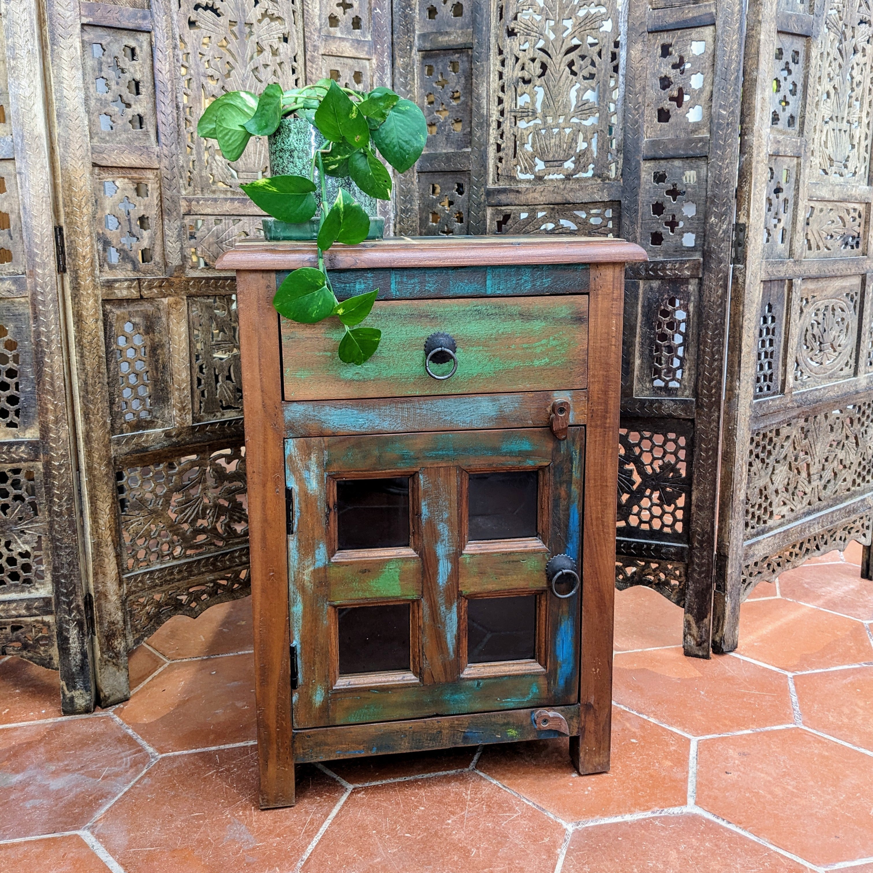 Reclaimed Wood side table