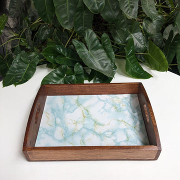 Wooden Tray with wall mount hook