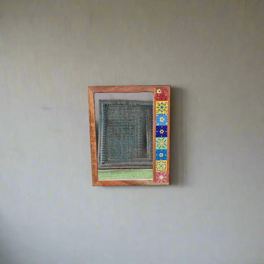 One sided Tile Frame with mirror