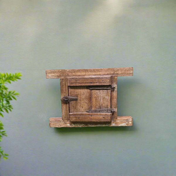 Repurposed Wooden Window Frame with mirror