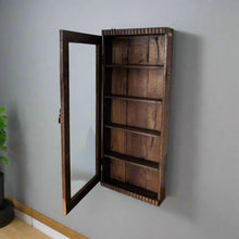 Load image into Gallery viewer, Teakwood Wall Mount Cabinet with shelves
