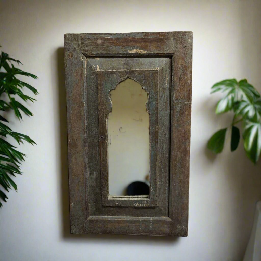 Grey Jharokha Mirror