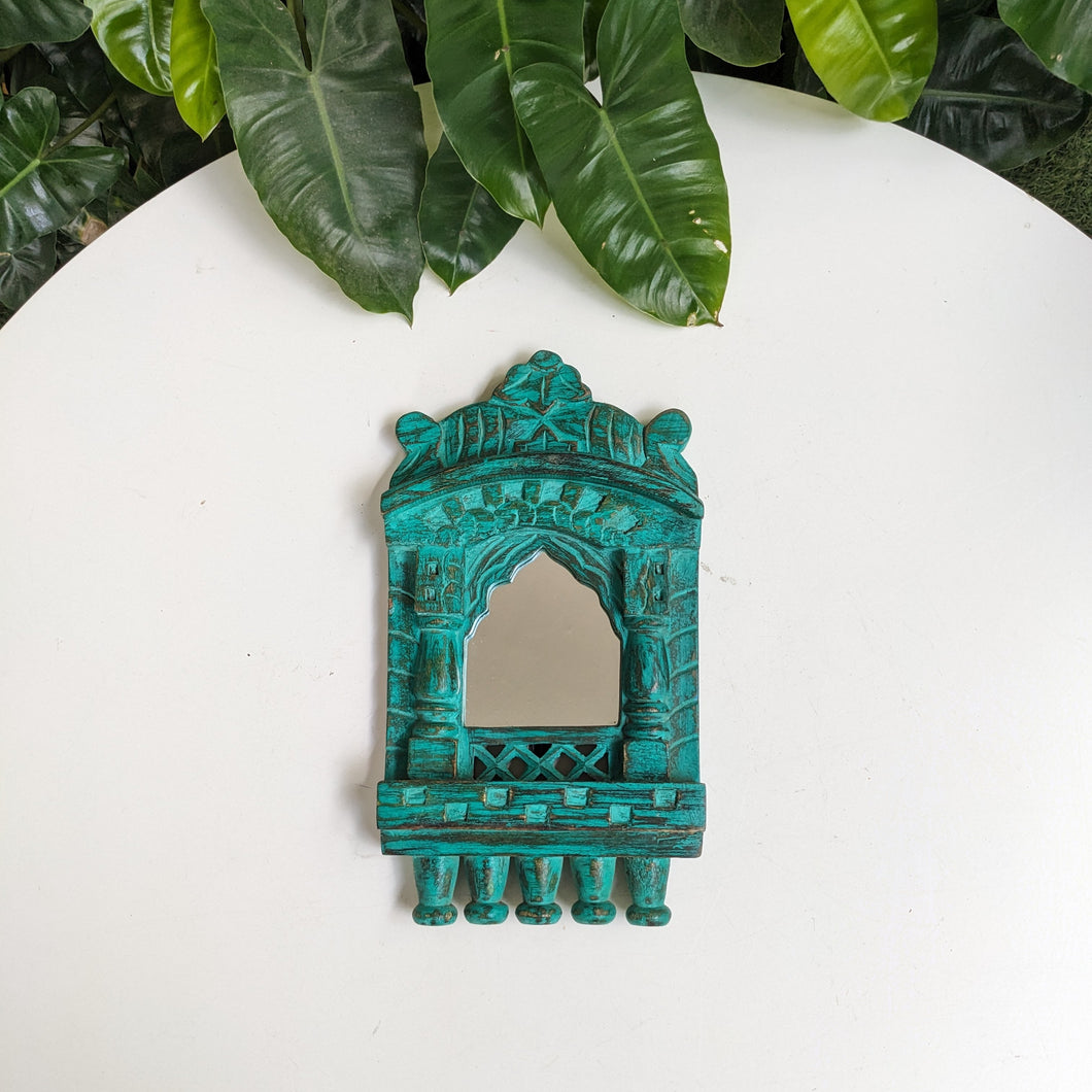 Small Jharokha Mirror in Green