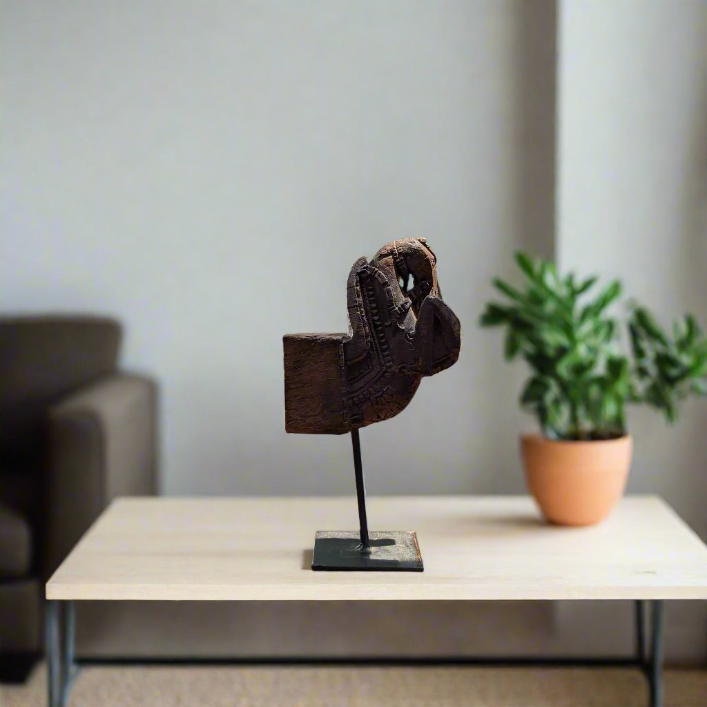 Carved Wooden Horse- Table accent