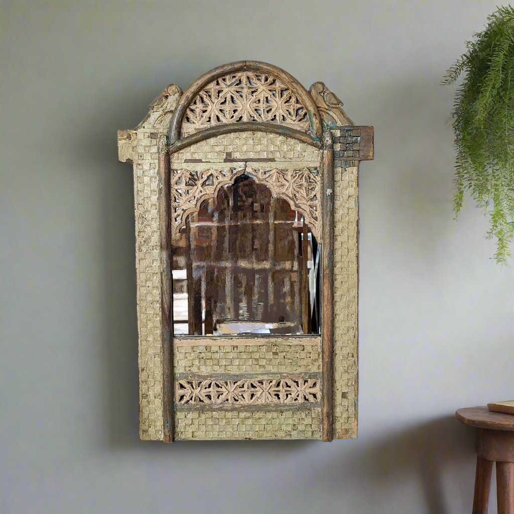 Sap Green Jharokha Mirror