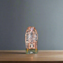 Load image into Gallery viewer, Distressed Brown Owl in Metal Tea Light holder
