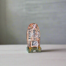 Load image into Gallery viewer, Distressed Brown Owl in Metal Tea Light holder
