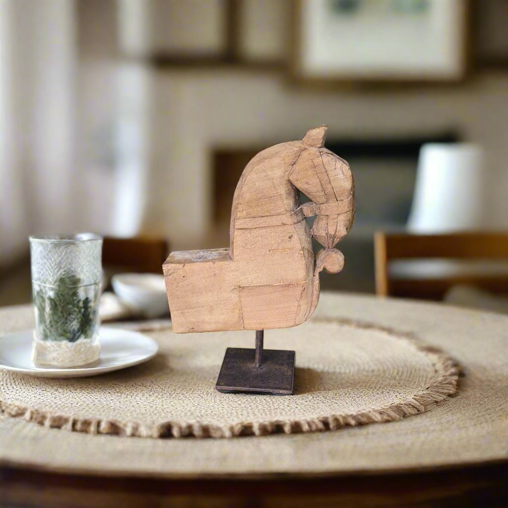 Wooden Horse Table Decor