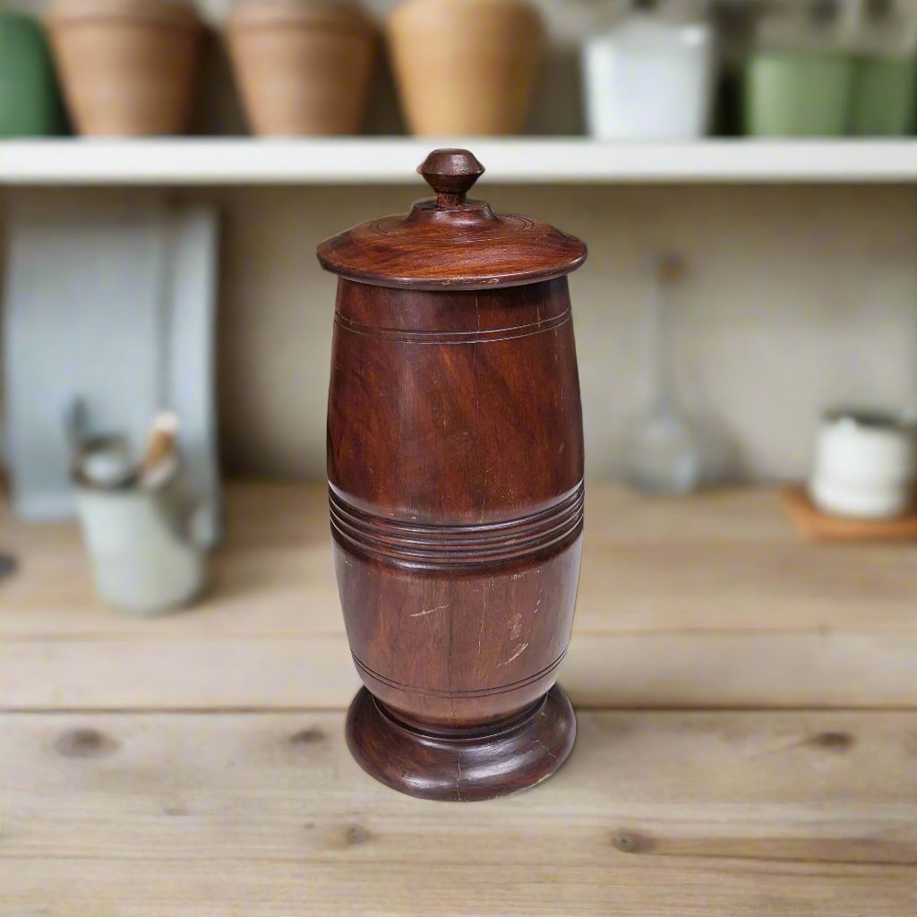 Wooden Jar with Lid