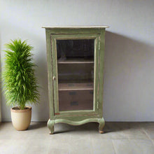 Load image into Gallery viewer, Pastel Green Cabinet with shelves
