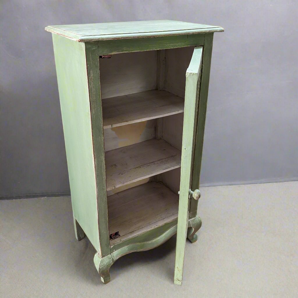 Pastel Green Cabinet with shelves