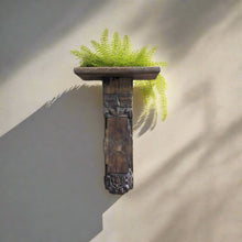 Load image into Gallery viewer, Carved wooden Wall mount stand
