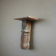 Load image into Gallery viewer, Carved Wooden Wall Mount Stand
