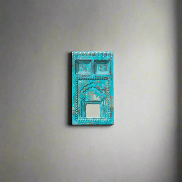 Small Jharokha Mirror-Green