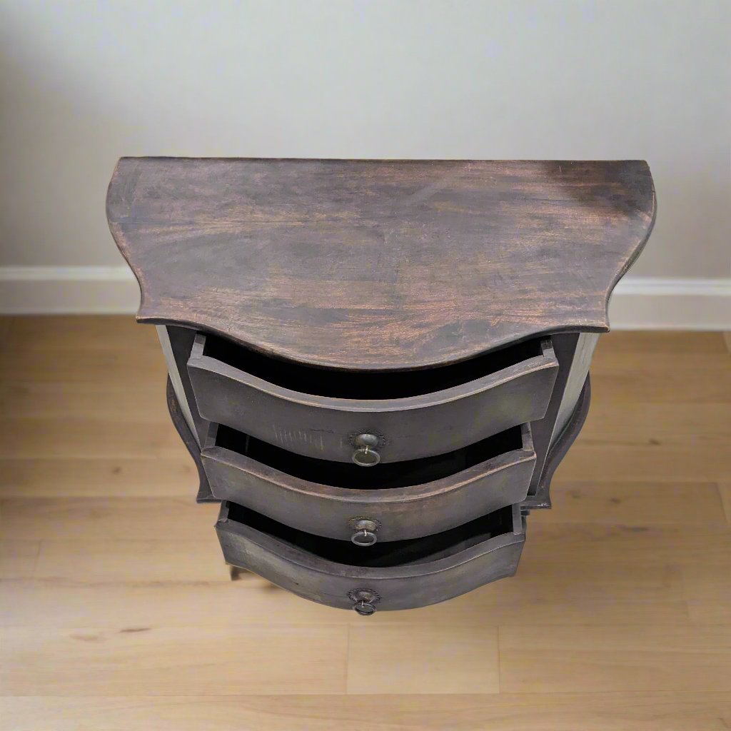 Side Table with Three Drawers