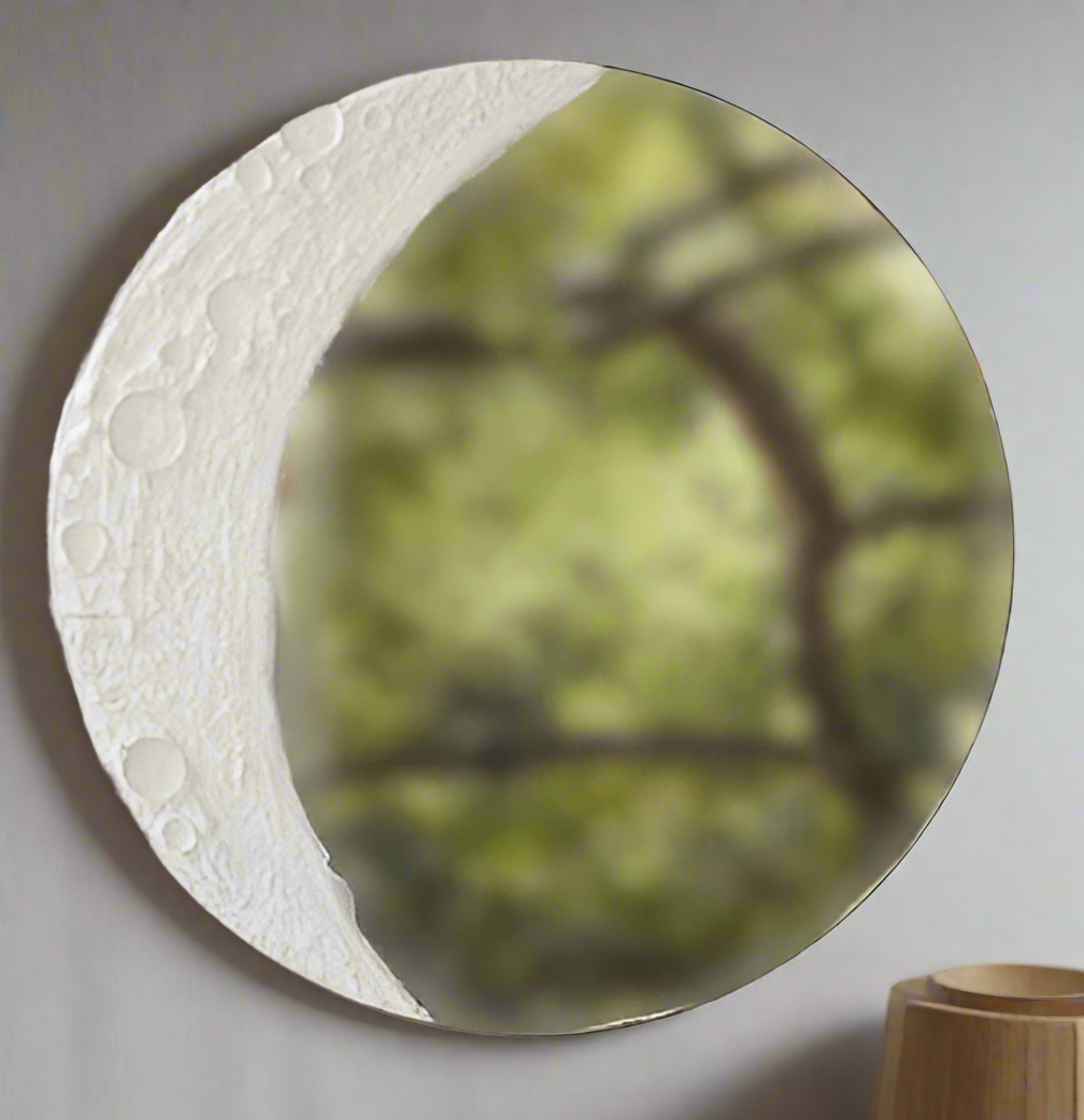 Round White Mirror