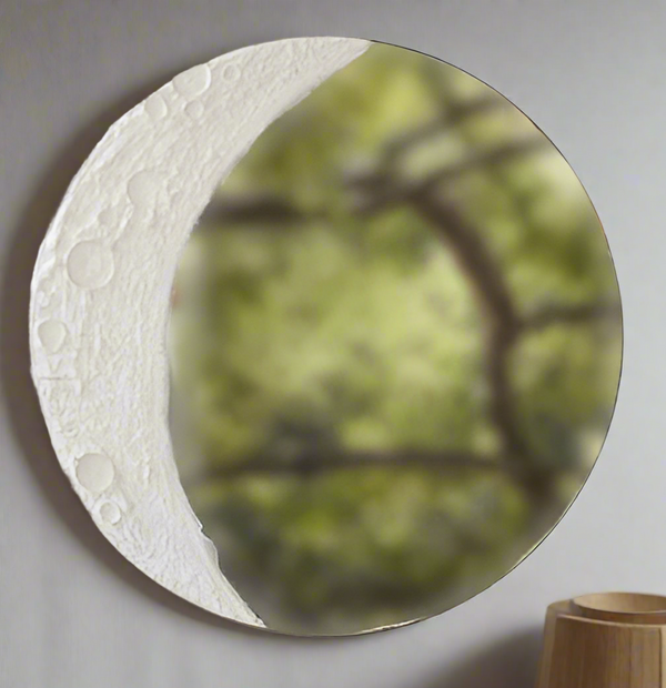Round White Mirror