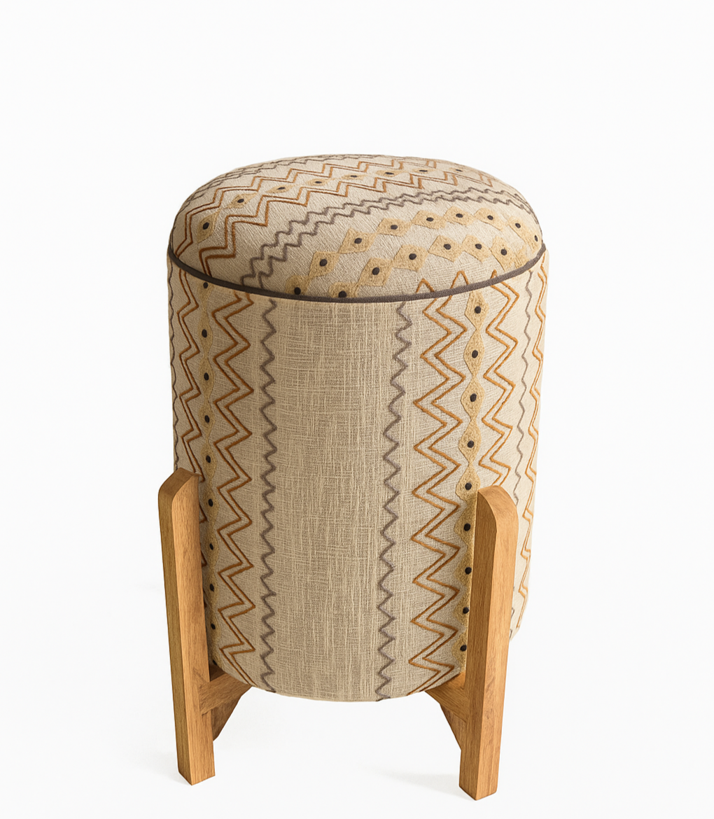 Embroidered Ottoman Available Online Only