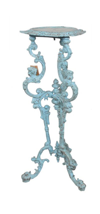 Blue Cast Iron table