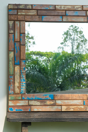 Reclaimed Wood Mirror - Medium