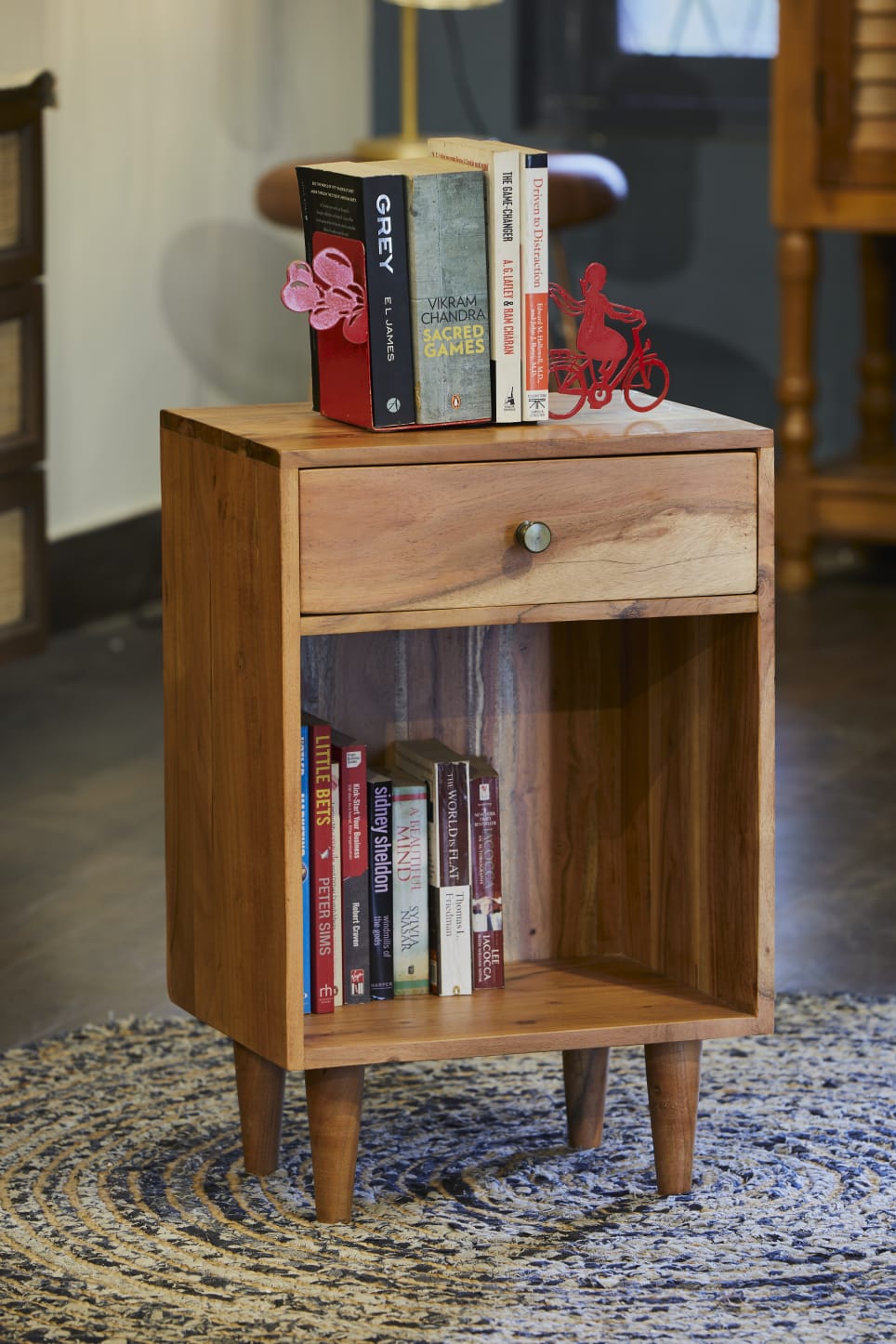 Acacia Wood Side Table