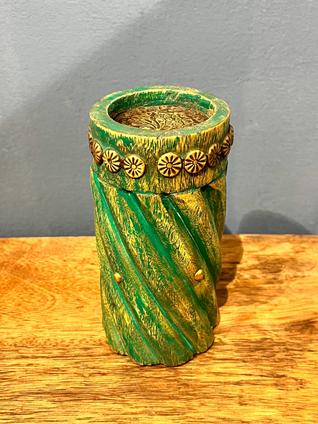 Green Candle holder