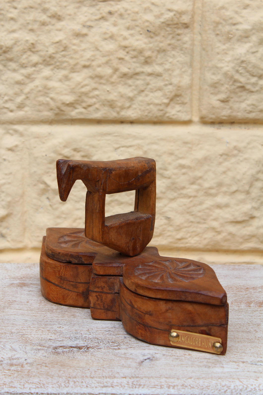 Old Wooden Kumkum Tikka Box
