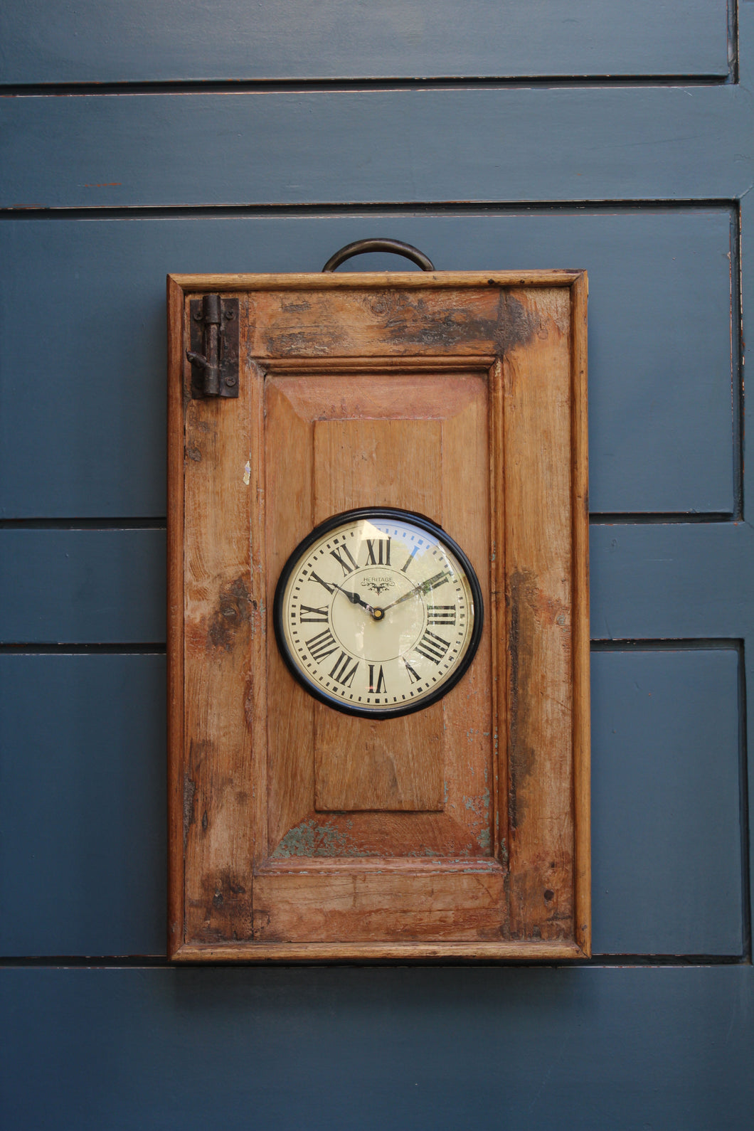 Wooden Upcycled Door Clock