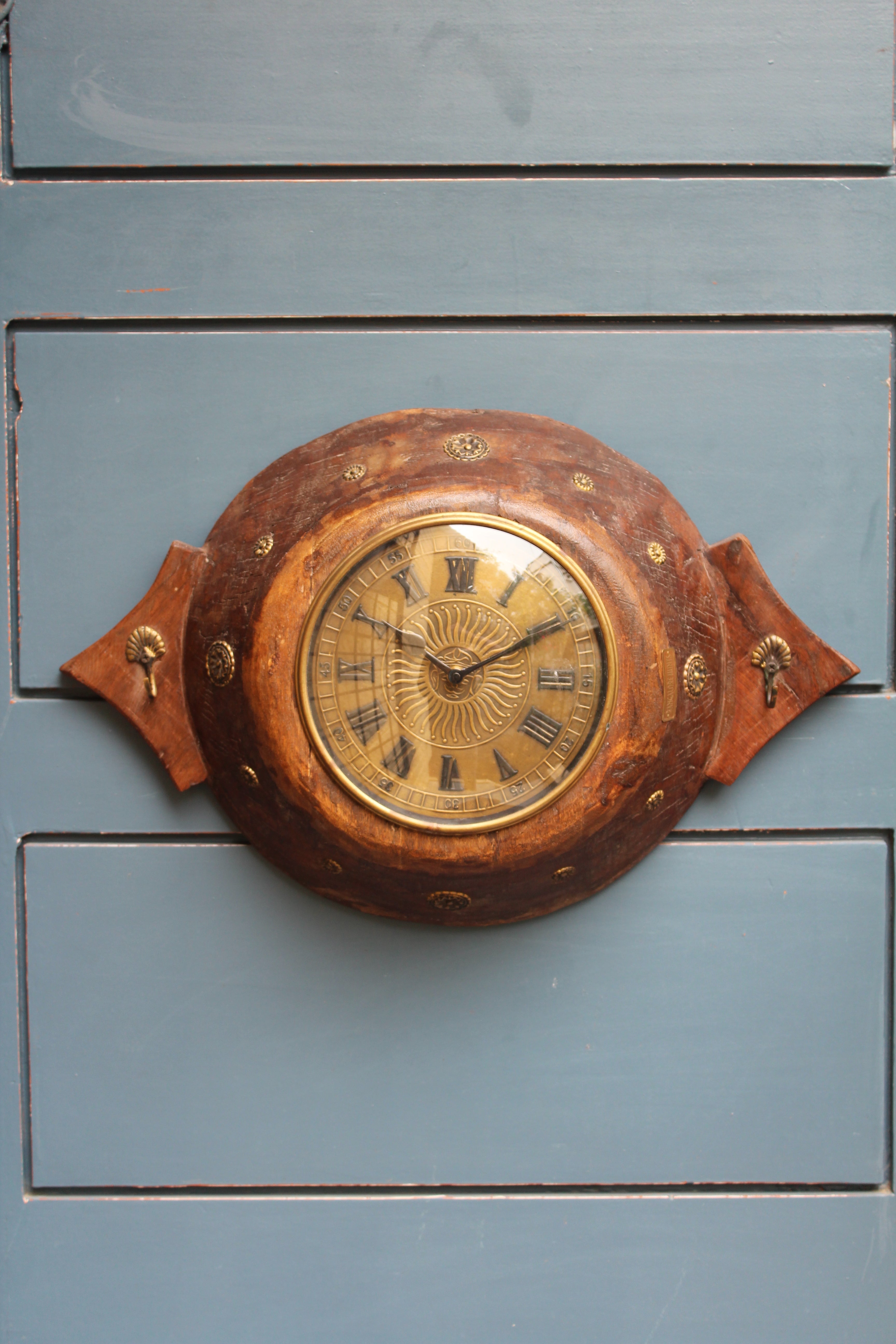 Upcycled Wooden Container Clock