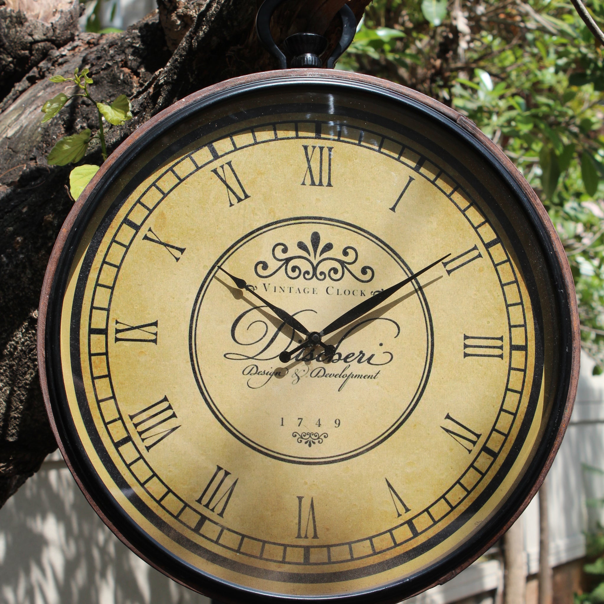 Upcycled Kadaai Hanging Clock