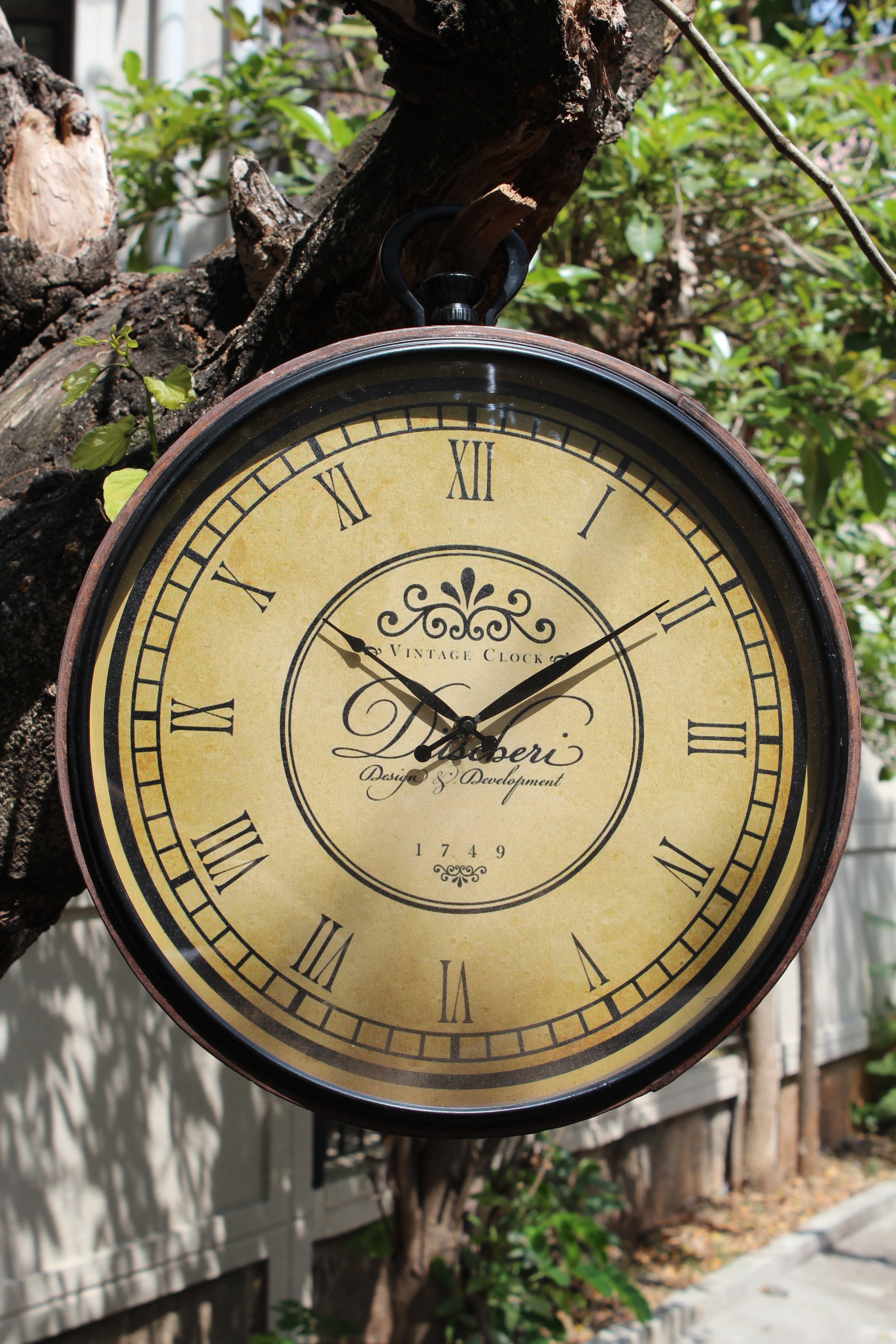 Upcycled Kadaai Hanging Clock