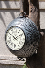 Load image into Gallery viewer, Metal Kadai Clock with Hammered Design
