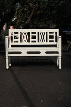 Load image into Gallery viewer, White Wooden Bench

