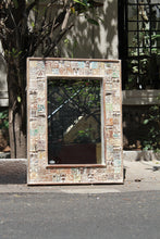Load image into Gallery viewer, Rectangle Reclaimed Wooden Blocks Mirror
