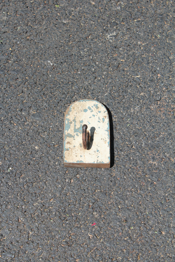 Distressed Wood Single Hook