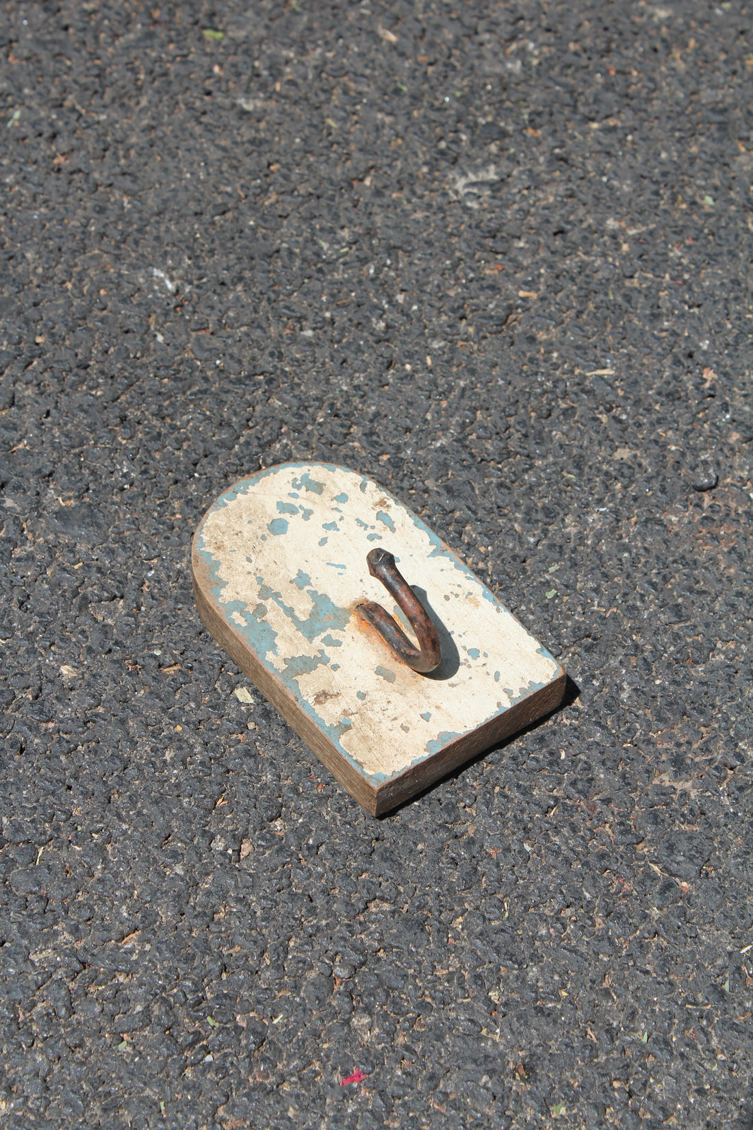 Distressed Wood Single Hook