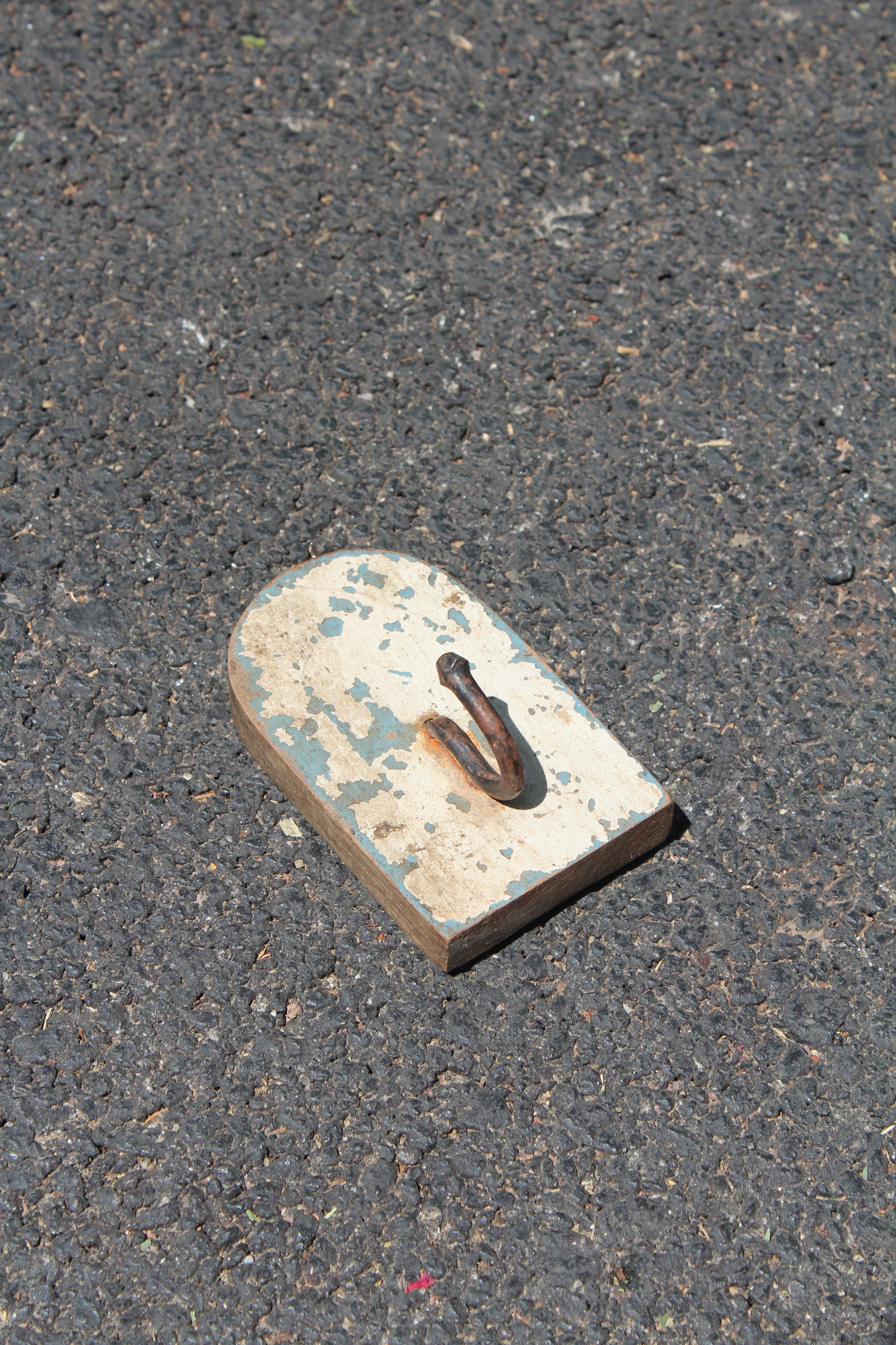 Distressed Wood Single Hook